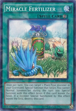 Image for Miracle Fertilizer (Shatterfoil) (Battle Pack 3: Monster League) (BP03-EN162) - YuGiOh