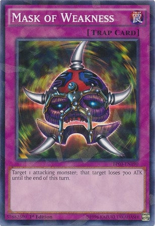 Image for Mask of Weakness (Shatterfoil) (Battle Pack 3: Monster League) (BP03-EN190) - YuGiOh