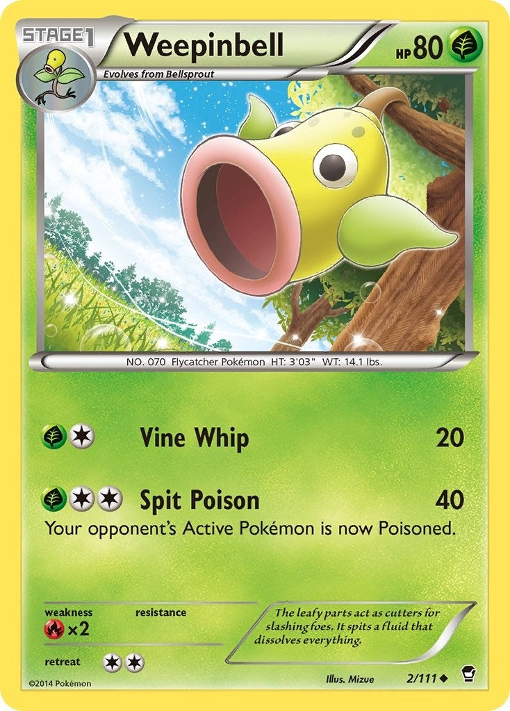 Image for Weepinbell (XY - Furious Fists) (2/111) - Pokemon
