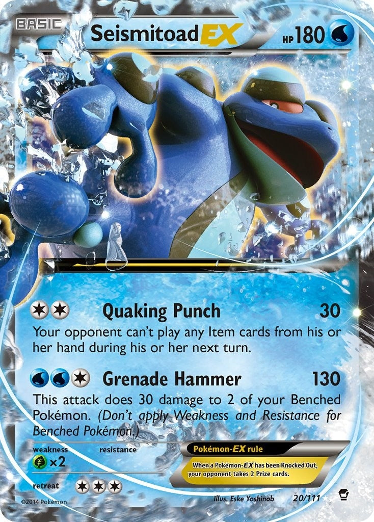 Image for Seismitoad EX (XY - Furious Fists) (20/111) - Pokemon