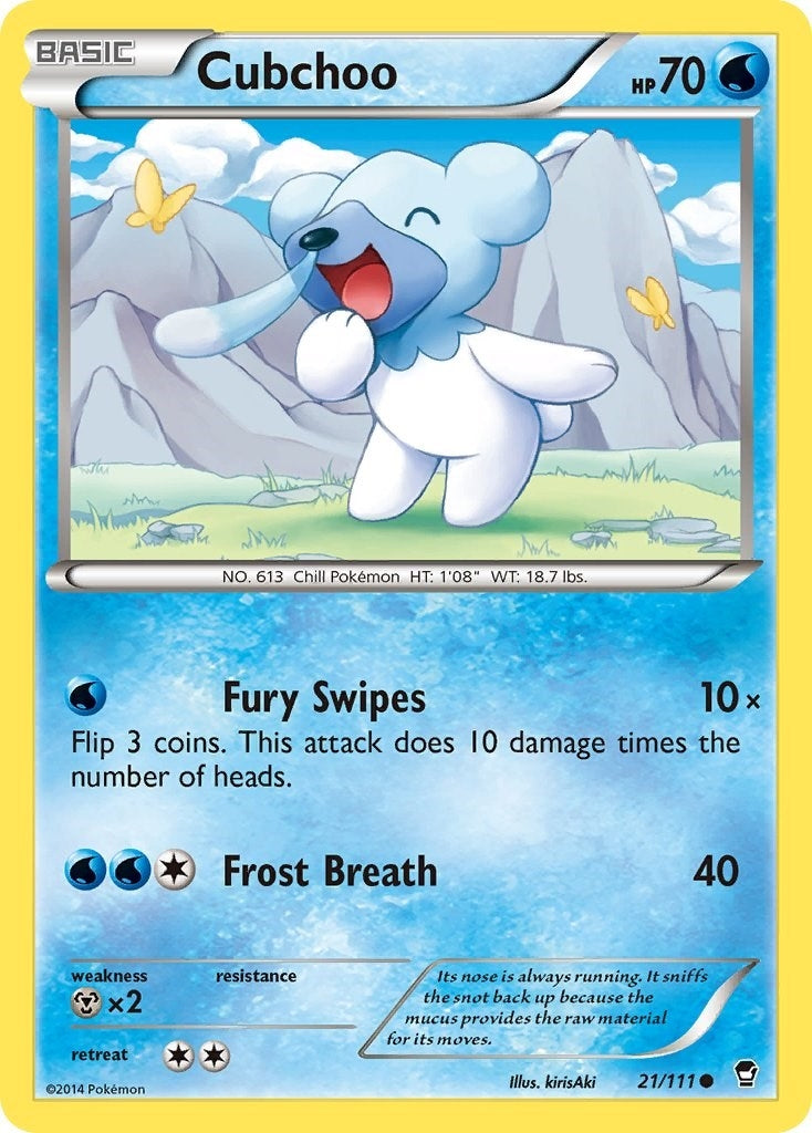Image for Cubchoo (XY - Furious Fists) (21/111) - Pokemon