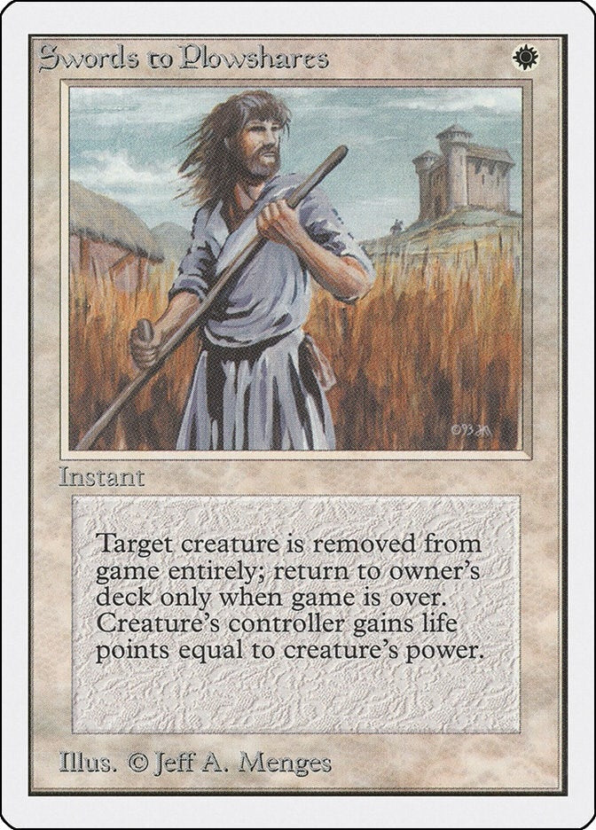 Image for Swords to Plowshares (Unlimited Edition) - Magic: The Gathering