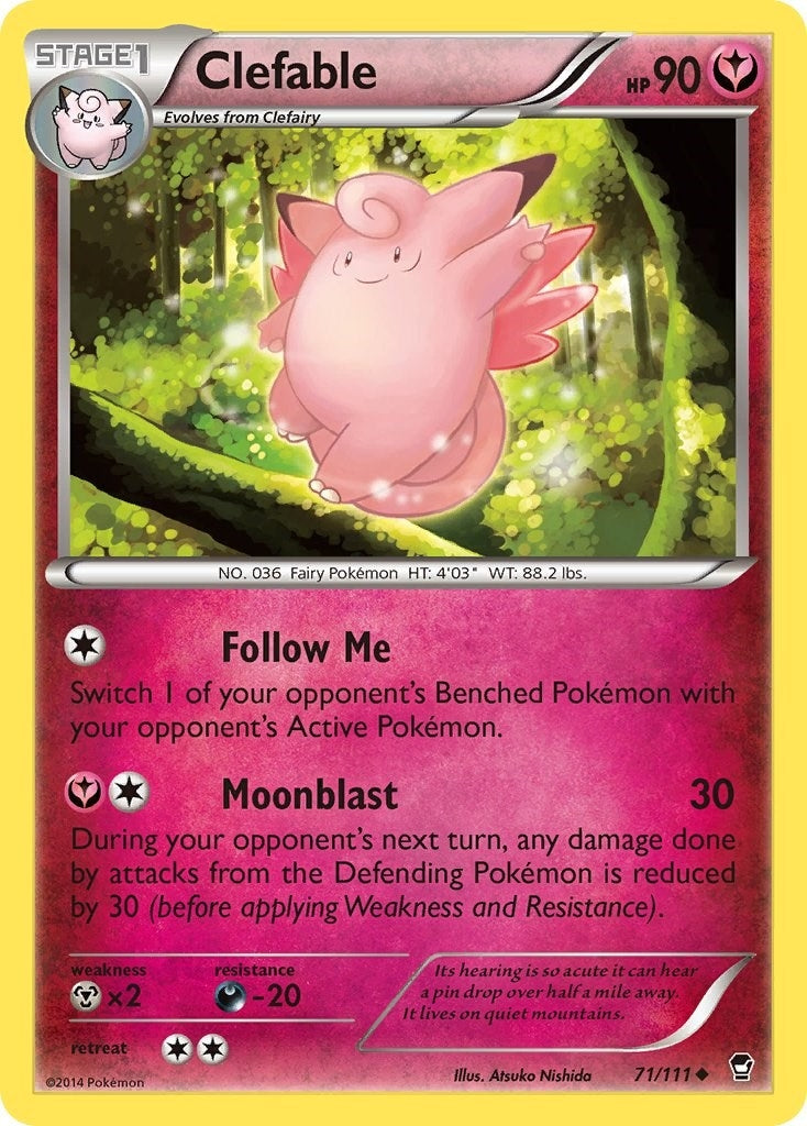 Image for Clefable (XY - Furious Fists) (71/111) - Pokemon