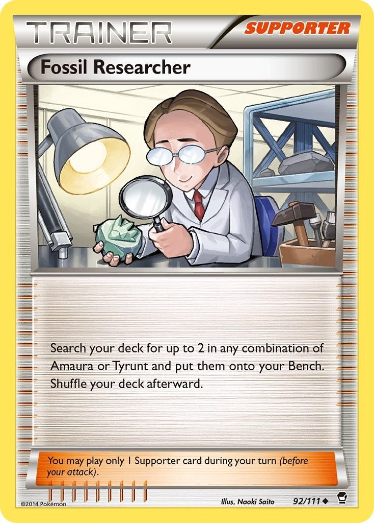Image for Fossil Researcher (XY - Furious Fists) (92/111) - Pokemon