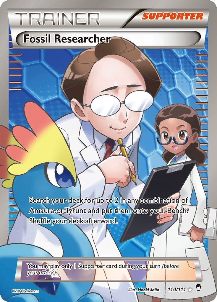 Image for Fossil Researcher (110 Full Art) (XY - Furious Fists) (110/111) - Pokemon