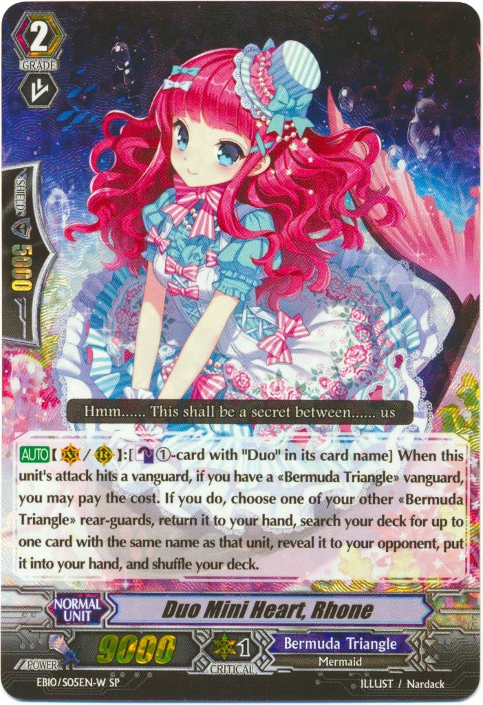 Image for Duo Mini Heart, Rhone (White) (SP) (EB10 - Divas Duet) (EB10/S05EN-W) - Cardfight Vanguard