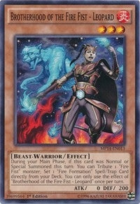 Image for Brotherhood of the Fire Fist - Leopard (2014 Mega-Tins Mega Pack) (MP14-EN013) - YuGiOh
