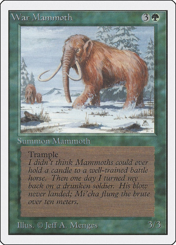 Image for War Mammoth (Unlimited Edition) - Magic: The Gathering