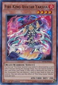 Image for Fire King Avatar Yaksha (2014 Mega-Tins Mega Pack) (MP14-EN121) - YuGiOh