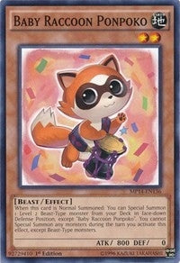 Image for Baby Raccoon Ponpoko (2014 Mega-Tins Mega Pack) (MP14-EN136) - YuGiOh