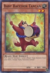 Image for Baby Raccoon Tantan (2014 Mega-Tins Mega Pack) (MP14-EN137) - YuGiOh