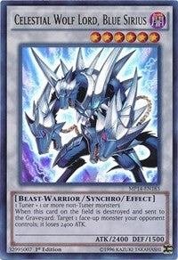 Image for Celestial Wolf Lord, Blue Sirius (2014 Mega-Tins Mega Pack) (MP14-EN183) - YuGiOh