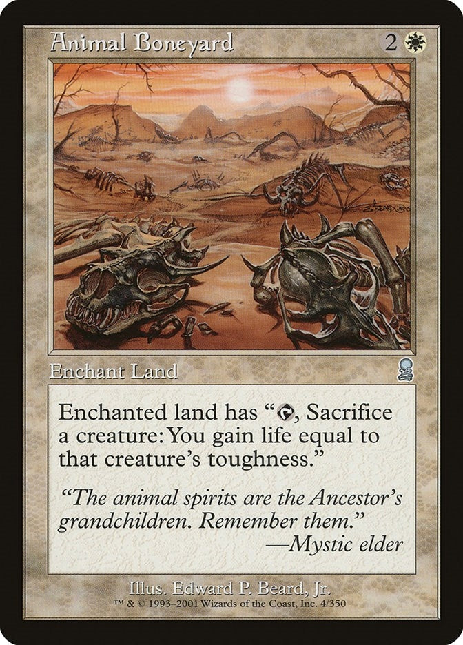 Image for Animal Boneyard (Odyssey) (4) - Magic: The Gathering