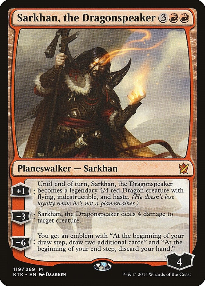 Image for Sarkhan, the Dragonspeaker (Khans of Tarkir) (119) - Magic: The Gathering