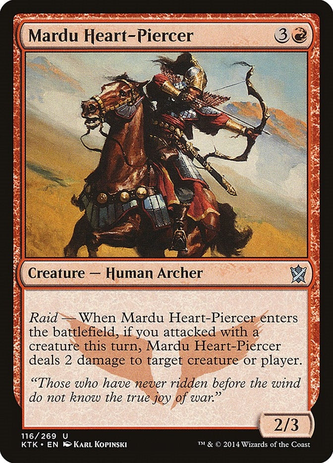 Image for Mardu Heart-Piercer (Khans of Tarkir) (116) - Magic: The Gathering