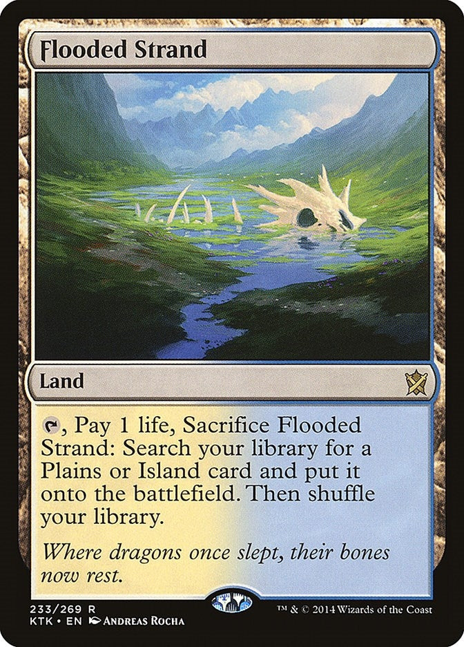 Image for Flooded Strand (Khans of Tarkir) (233) - Magic: The Gathering