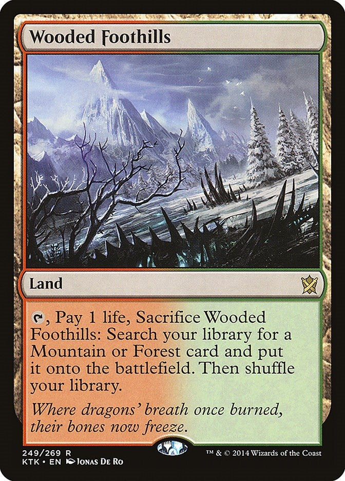 Image for Wooded Foothills (Khans of Tarkir) (249) - Magic: The Gathering