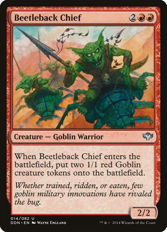 Image for Beetleback Chief (Duel Decks: Speed vs. Cunning) (14) - Magic: The Gathering