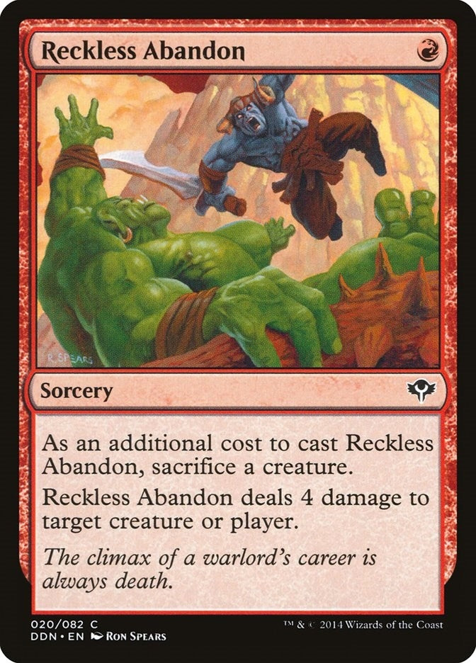 Image for Reckless Abandon (Duel Decks: Speed vs. Cunning) (20) - Magic: The Gathering