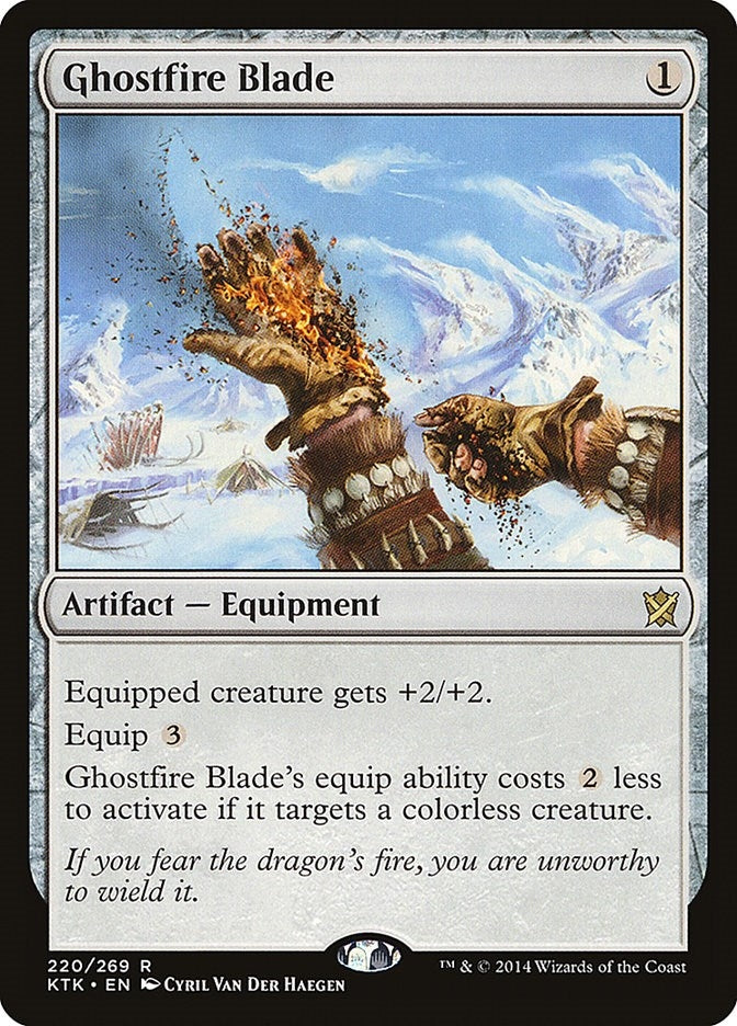 Image for Ghostfire Blade (Khans of Tarkir) (220) - Magic: The Gathering