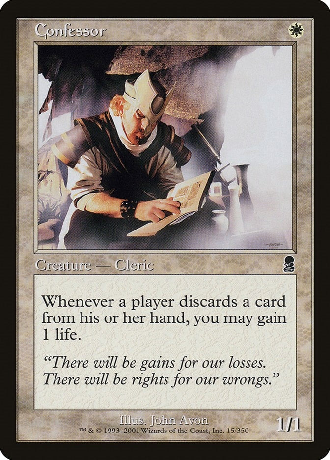 Image for Confessor (Odyssey) (15) - Magic: The Gathering