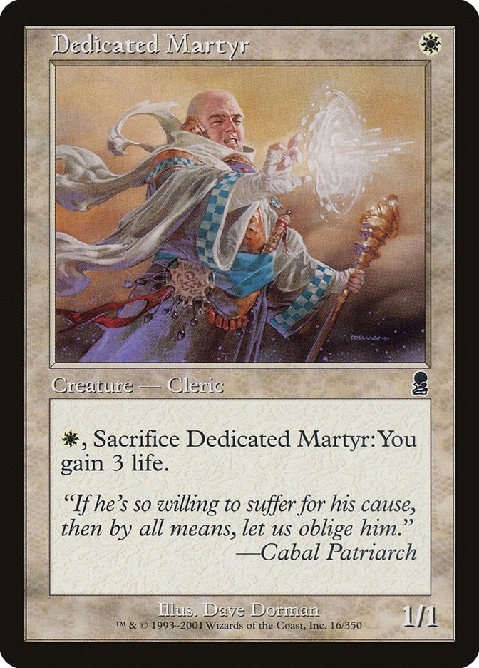 Image for Dedicated Martyr (Odyssey) (16) - Magic: The Gathering