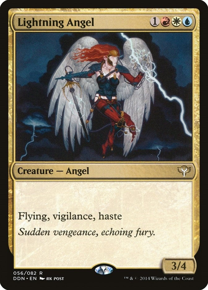 Image for Lightning Angel (Duel Decks: Speed vs. Cunning) (56) - Magic: The Gathering