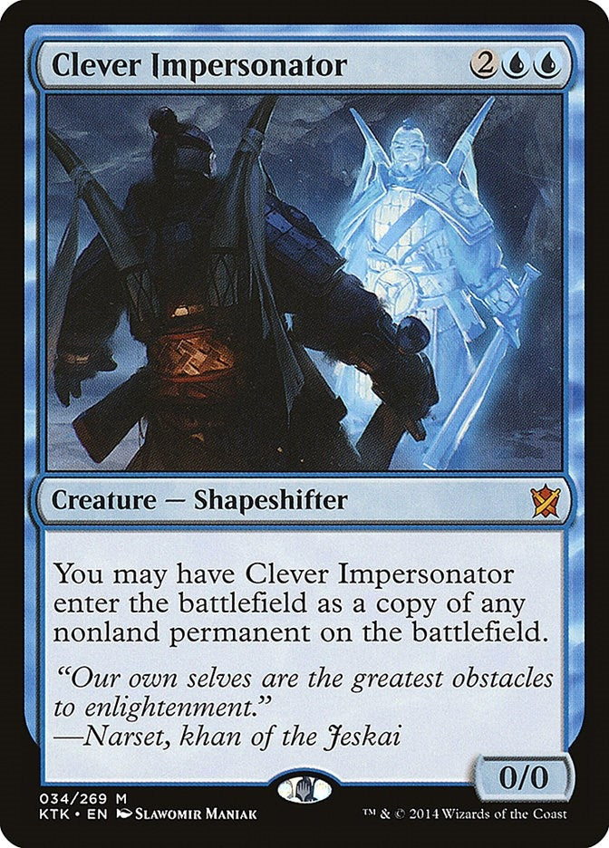 Image for Clever Impersonator (Khans of Tarkir) (34) - Magic: The Gathering