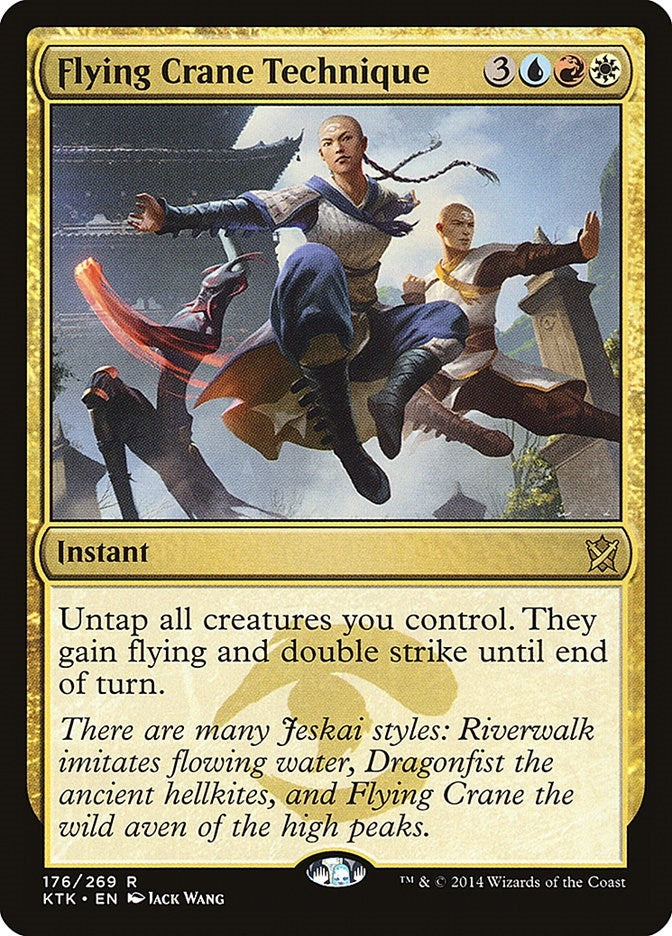 Image for Flying Crane Technique (Khans of Tarkir) (176) - Magic: The Gathering