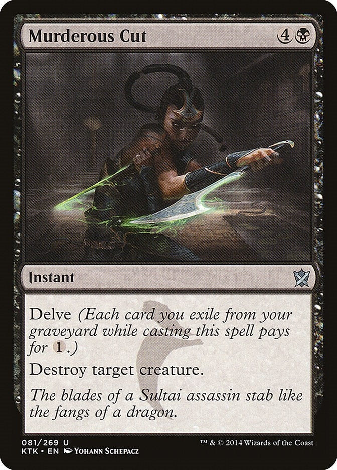 Image for Murderous Cut (Khans of Tarkir) (81) - Magic: The Gathering