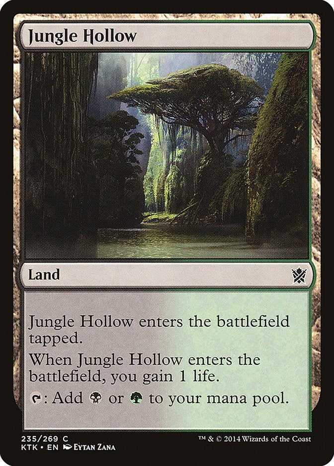 Image for Jungle Hollow (Khans of Tarkir) (235) - Magic: The Gathering