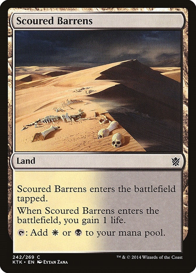 Image for Scoured Barrens (Khans of Tarkir) (242) - Magic: The Gathering