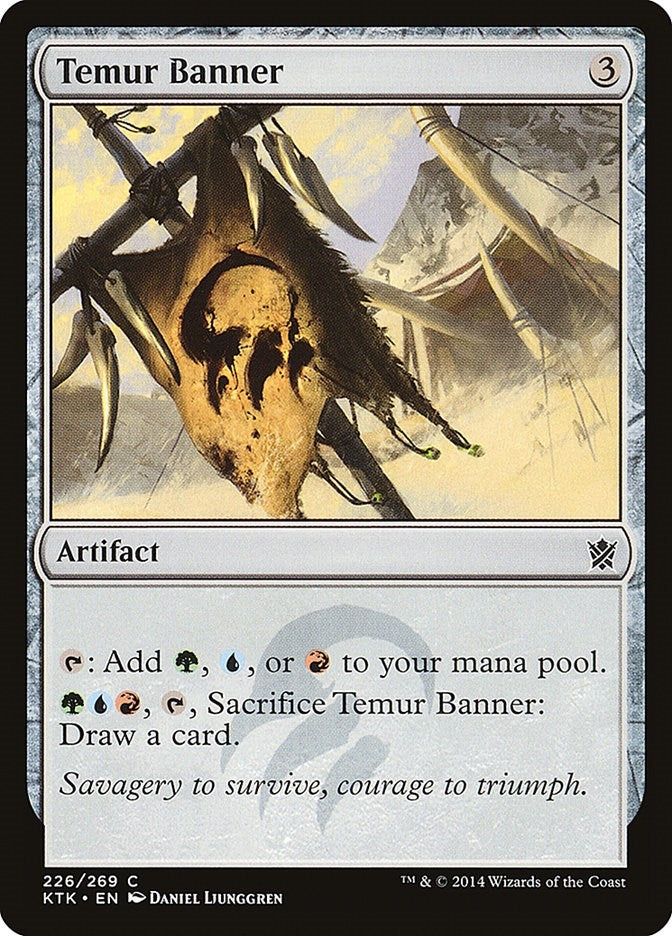 Image for Temur Banner (Khans of Tarkir) (226) - Magic: The Gathering