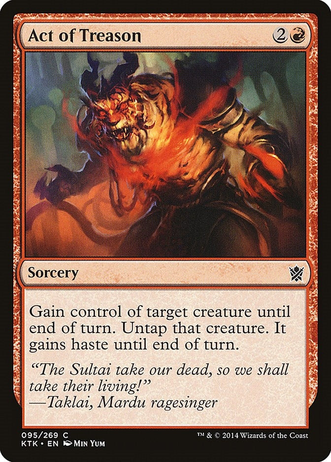 Image for Act of Treason (Khans of Tarkir) (95) - Magic: The Gathering