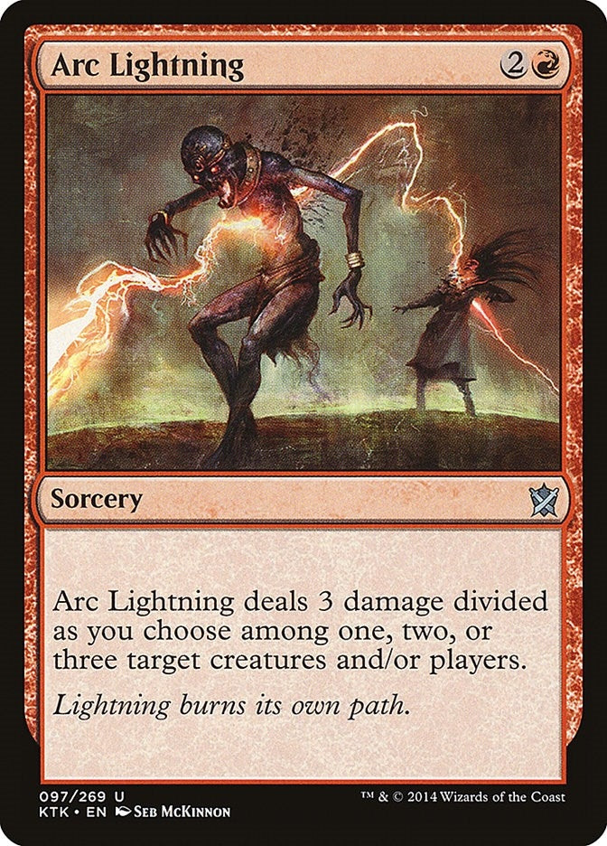 Image for Arc Lightning (Khans of Tarkir) (97) - Magic: The Gathering