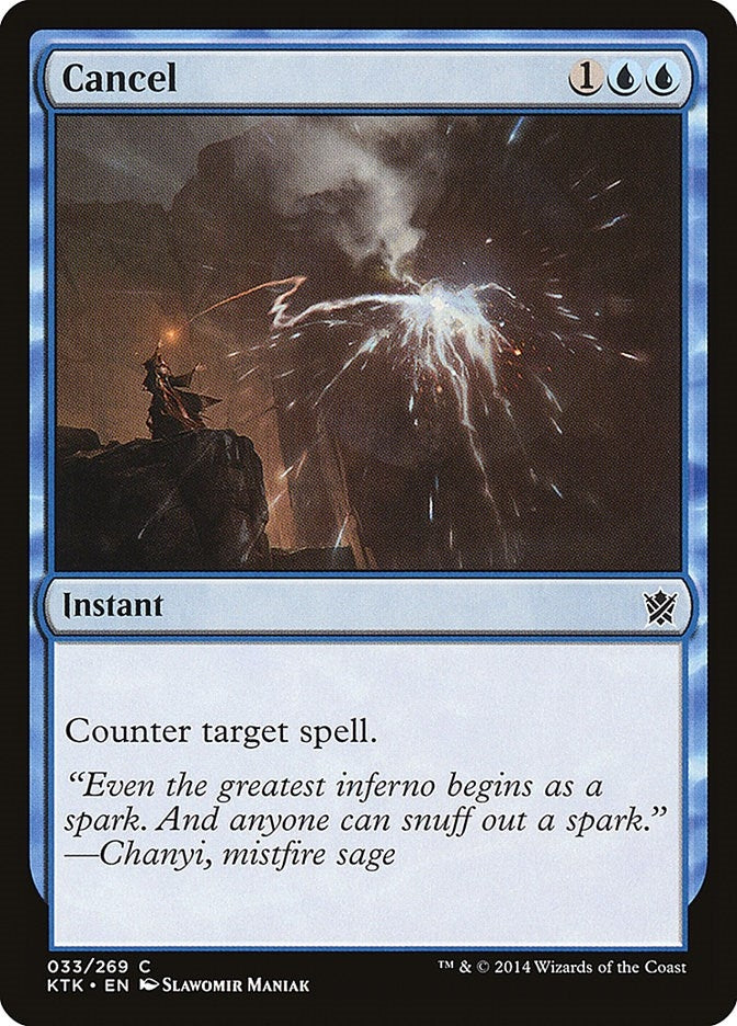 Image for Cancel (Khans of Tarkir) (33) - Magic: The Gathering