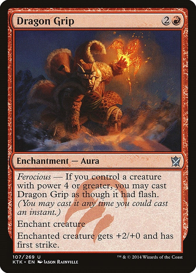 Image for Dragon Grip (Khans of Tarkir) (107) - Magic: The Gathering