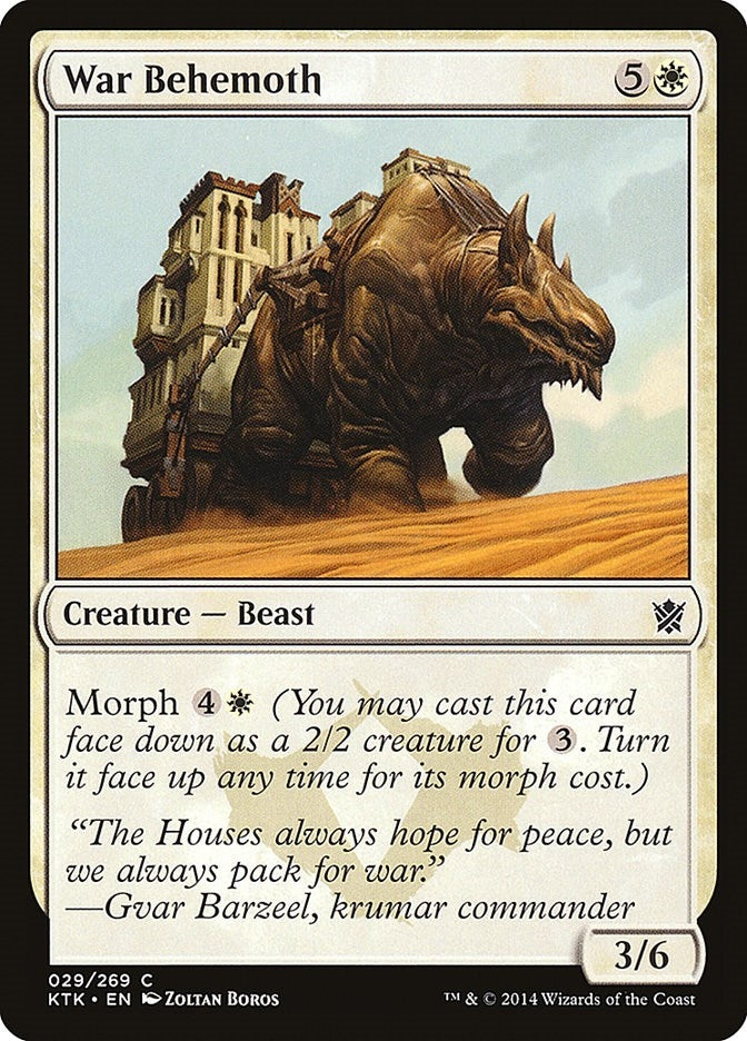 Image for War Behemoth (Khans of Tarkir) (29) - Magic: The Gathering