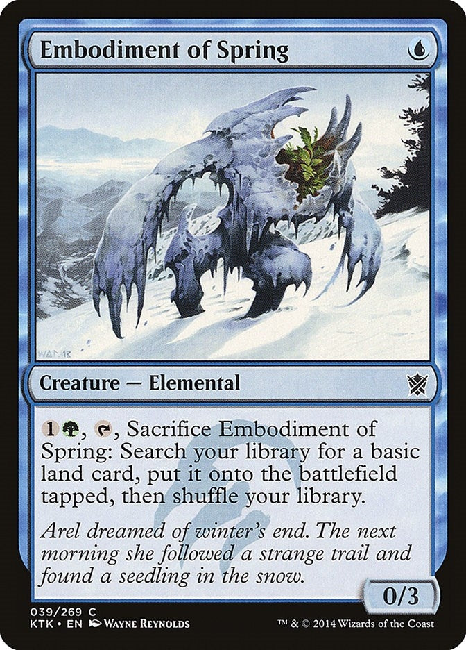 Image for Embodiment of Spring (Khans of Tarkir) (39) - Magic: The Gathering