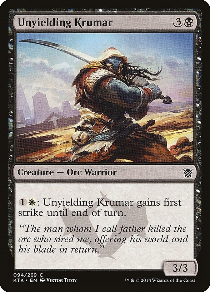 Image for Unyielding Krumar (Khans of Tarkir) (94) - Magic: The Gathering