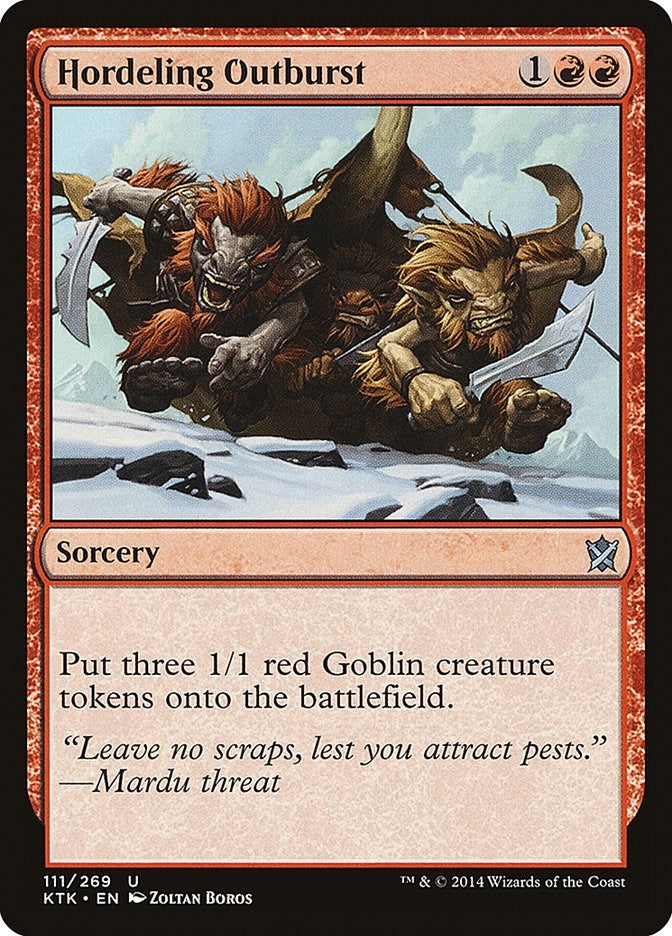 Image for Hordeling Outburst (Khans of Tarkir) (111) - Magic: The Gathering