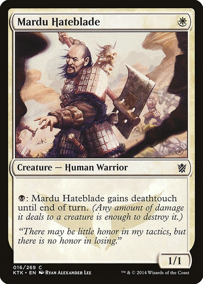 Image for Mardu Hateblade (Khans of Tarkir) (16) - Magic: The Gathering