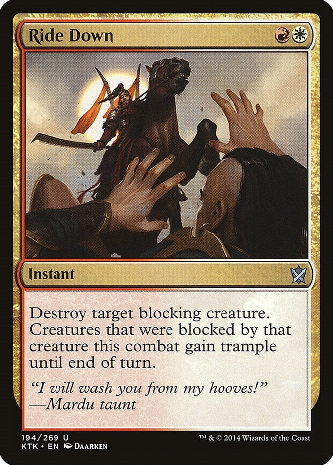 Image for Ride Down (Khans of Tarkir) (194) - Magic: The Gathering