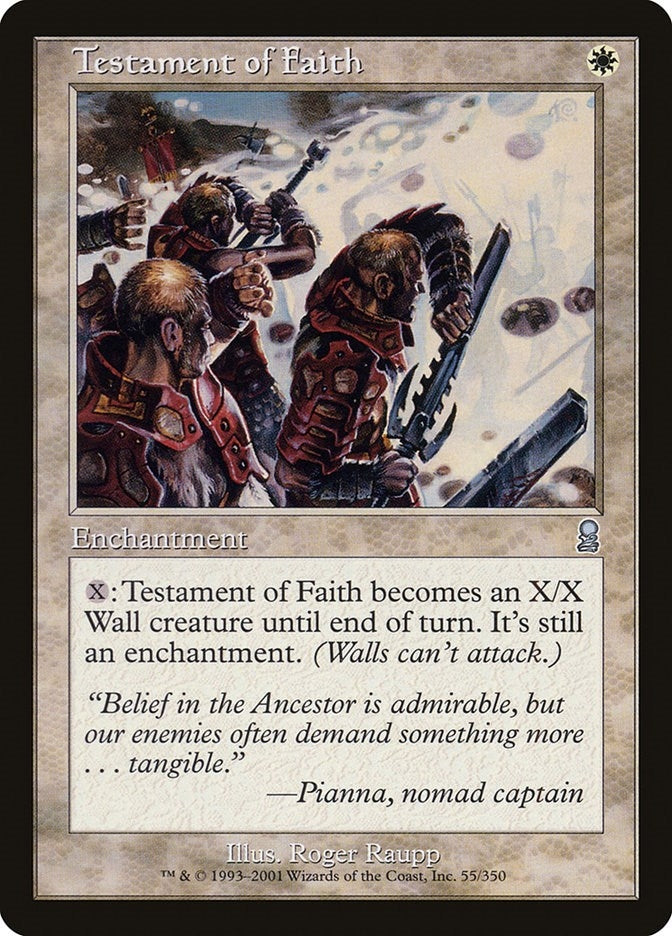 Image for Testament of Faith (Odyssey) (55) - Magic: The Gathering