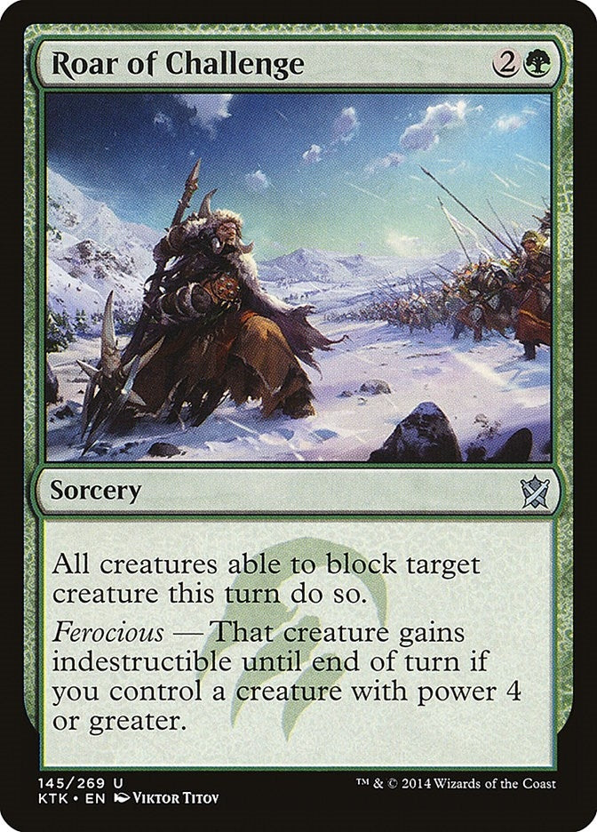 Image for Roar of Challenge (Khans of Tarkir) (145) - Magic: The Gathering
