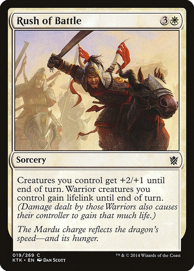 Image for Rush of Battle (Khans of Tarkir) (19) - Magic: The Gathering