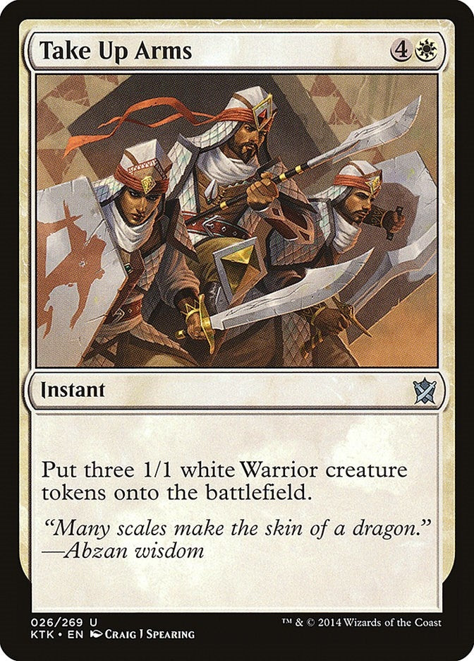 Image for Take Up Arms (Khans of Tarkir) (26) - Magic: The Gathering