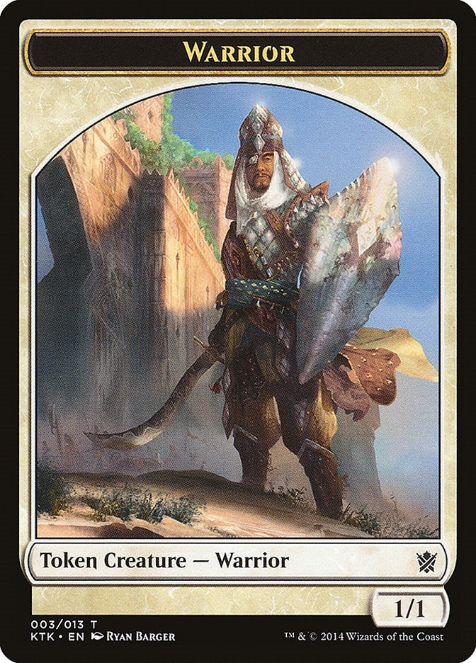Image for Warrior Token (003) (Khans of Tarkir) (3) - Magic: The Gathering