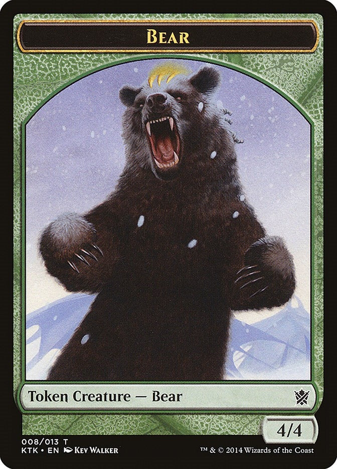 Image for Bear Token (Khans of Tarkir) (8) - Magic: The Gathering