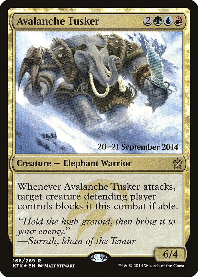 Image for Avalanche Tusker (Prerelease Cards) (166) - Magic: The Gathering
